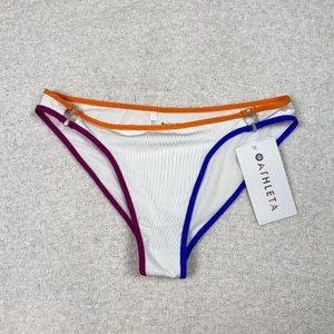 NWT Athleta white bikini bottom!